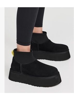 NWT UGG Mini Dipper Boots in Black Sz 6